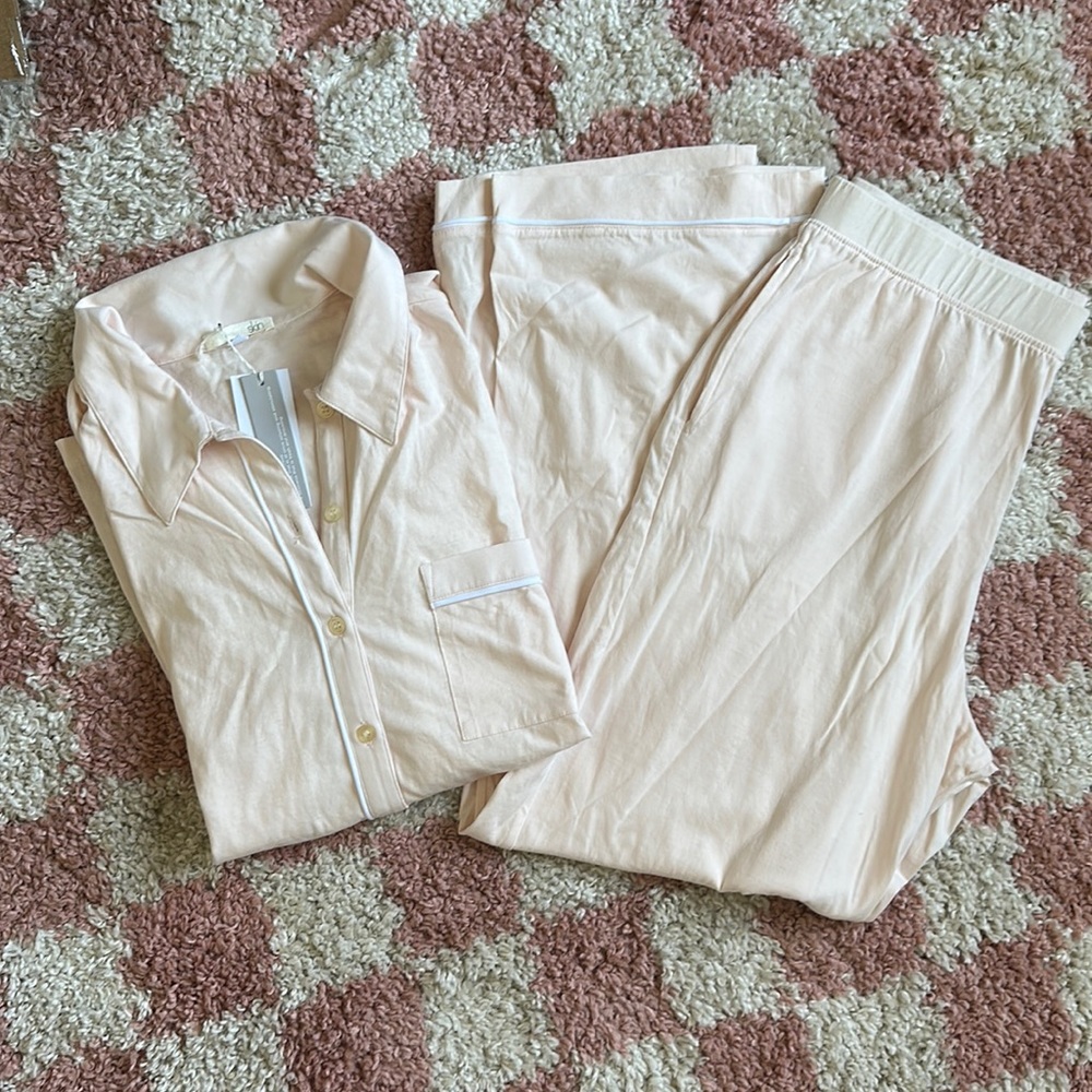 SKIN Cecilia PJ Set in Pearl Pink